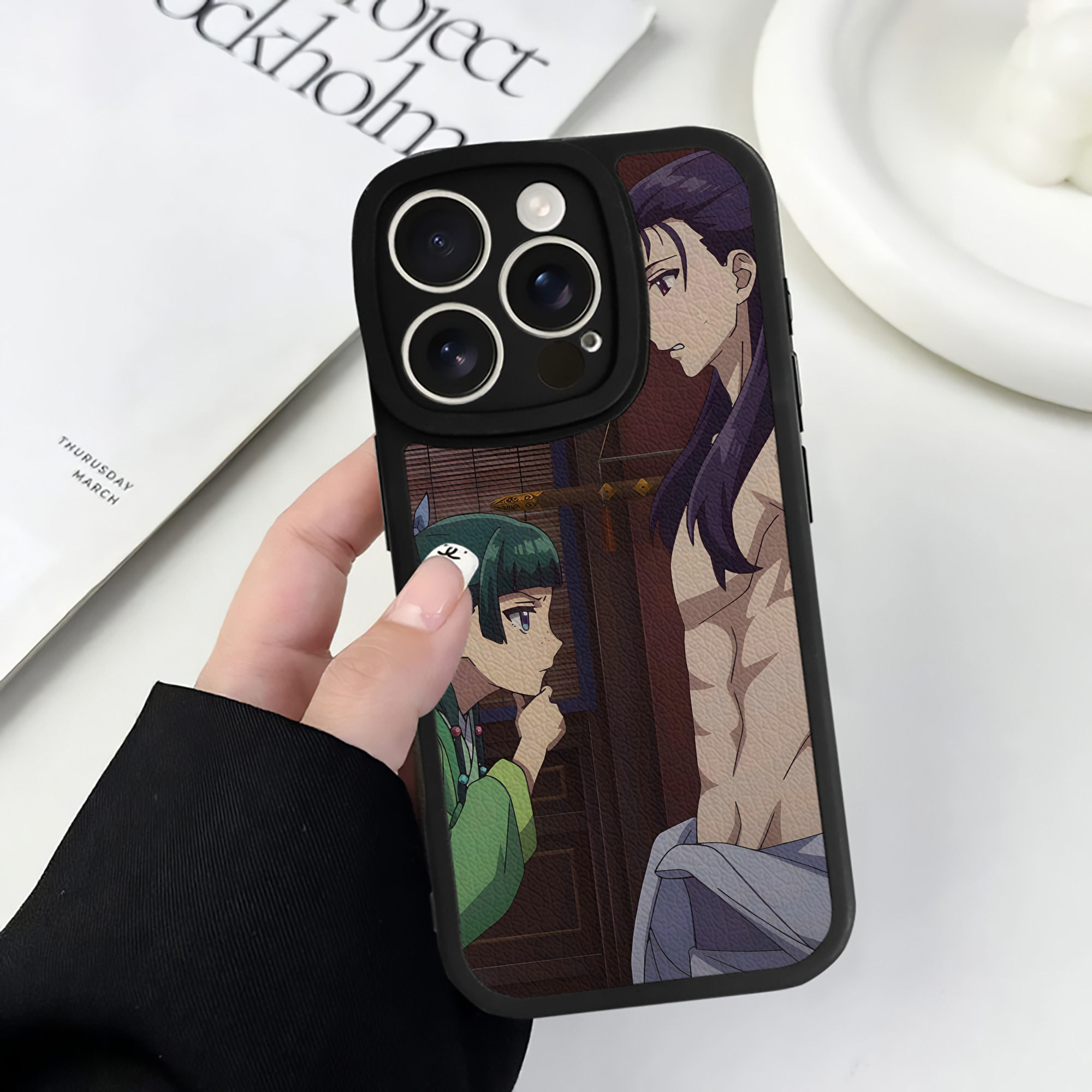 薬屋のひとりごと The Apothecary Diaries 【iPhone 16シリーズ対応】シリコンスマホケース（レザー調） 材質：シリコン